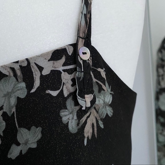 Black Tape Floral Slip Dress - Picture 8 of 9